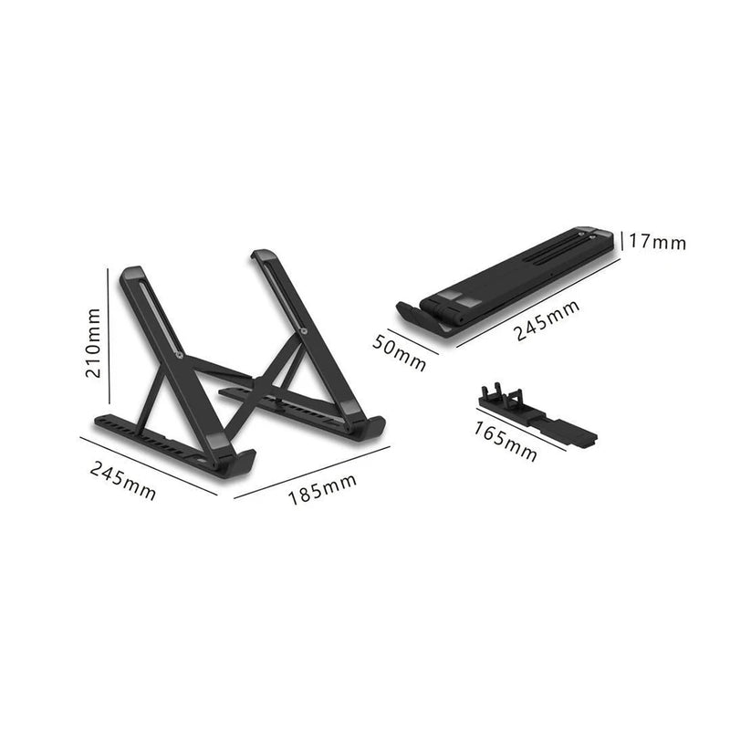 AdjustableFoldable Desktop Support Holder Foldable Laptop Desk Computer Mount Adjustable Riser Portable Tabletop Stand Bracket