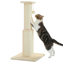 80CM Cat Scratching Post for Indoor Cat Scratcher with Nature Sisal Ball Tall Scratching Post for Large Cats Kitten Pet Toys