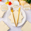 50-300PCS Paper Napkins Disposable Party Napkin Beverage Napkins Scalloped Cocktail Napkins for Wedding Dinner Birthday 5x5Inch