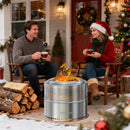 The Ember Basin | 19" Smokeless Stainless Steel Outdoor Fire Pit