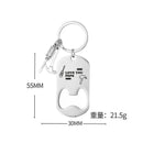 Beer Bottle Opener Stainless Steel Keychain Pendant Father's Day Gift
