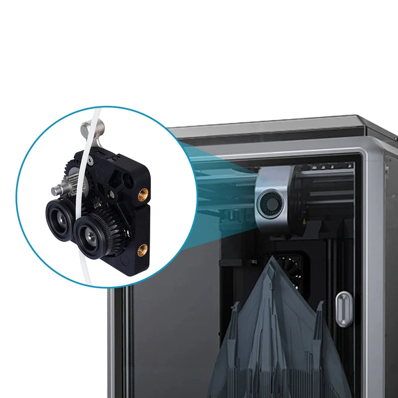 CR K1C Extruder K1 Gear All Metal Filament Drive Gear for Creality K1 Max Extruder Nickel Plated DLC Coating High Hardness Wear