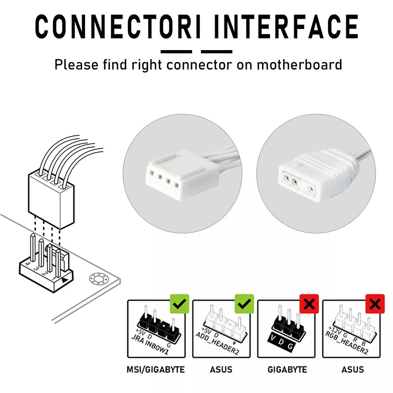 Aigo AR12PRO white Computer Case fan ventoinha PC 120mm rgb fan 4pin PWM Cooling fan 3pin5v Unlimited space argb 12cm ventilador