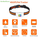 4G Pet GPS Tracker Smart Wearable Collar for Dogs Cats Real-Time GPS Wi-Fi Location Tracking IP67 Waterproof  No subscription