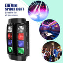 Yiflamefly Spider Bühnenlicht Moving Head Licht mit 8x10W RGB LEDs Beam DJ Lichter für Party Disco Hochzeit Live Bühnenbeleuchtung