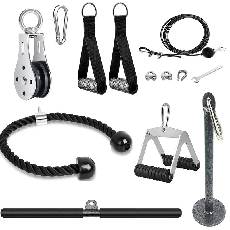 Cable Machine Attachments Tricep Rope Gym Lat Pull Down Rope Pully Gym Fitness Equipment Weight Lifting Workout Accessories