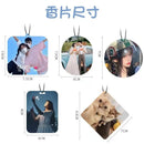 new Car fragrance Custom photo pendant Car perfume DIY company LOGO Personal photo lovers Personalized creative car decoration