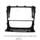 Autoradioblende 9 Zoll Rahmen Audio Einbauadapter Armaturenbrett-Verkleidungssätze für VW Golf G6/Voyage/Saveiro 2008-2012 Doppel-DIN-Radioplayer