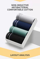 MiiOW 3Pcs Men Boxer Shorts Cotton Men's Panties Graphene Antibacterial Crotch Man Underpants Breathable Summer Men Boxer Briefs