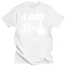Men's T-Shirt I Am 39 Middle Finger 40th Cool Funny Birthday Gifts Idea T Shirt for Man Husband Daddy Father's Day Present