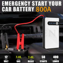GKFLY 12000mAh Car Jump Starter Power Bank Portable Car Battery Booster Buster Charger 12V Starting Device Starter Cables