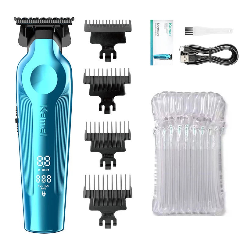 Kemei 2299 professional men's hair/beard trimmer with zero gap hair clipper and T-shaped blade, cordless charging KM-264 km-2299