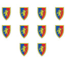 MOC Medieval Accessories Series Building Blocks Military Army Soldier Armour Shield Helmet Sword Crown Weapon Knight Bricks Toys