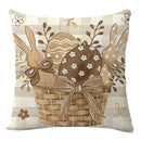 2025 Easter Rabbit Table Runner Linen Bunny Dining Table Cloth Placemat Spring Holiday Happy Easter Decoration For Home Kitchen