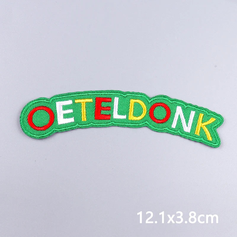 2024 Netherland Oeteldonk Emblem Embroidery Patches For Clothes Carnival Frog Iron On Patch Thermoadhesive Patch For Gift DIY