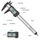 150mm 100mm Electronic Digital Caliper Carbon Fiber Dial Vernier Caliper Gauge Micrometer Measuring Tool Digital Ruler