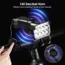 12 LED Bicycle Front Light Rechargeable Bike Light with Horn MTB Bicycle Head Lights Cycling Bike Safety Lamp for Night Riding