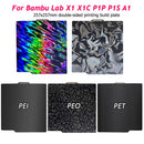 for Bambu Lab P2S P1S P1P A1 X1C Build Plate Bambulab X1 Carbon PEI Sheet PEO PET Spring Steel Sheet for Bambu Lab Build Plate