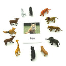 24Pcs/Set Montessori Toys for 3 Year Flash Cards Animals Matching Learning English Kids Early Educational Practical Life