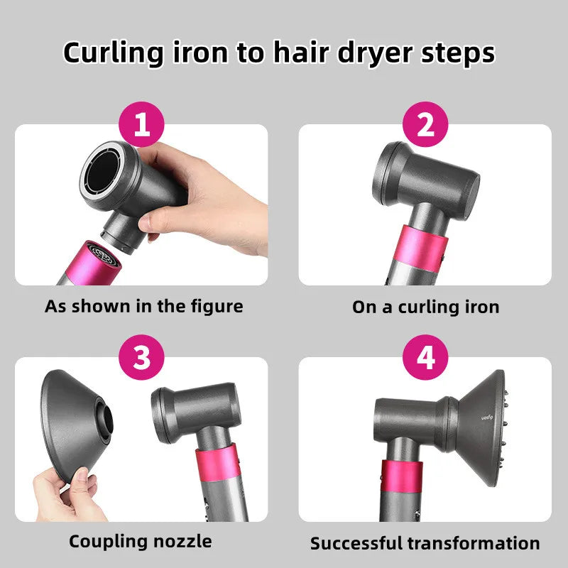 Suit For Dyson Airwrap HS01 HS05 HD01 HD02 HD03 HD08 Nozzle Flyaway Hair Curler Replace Parts