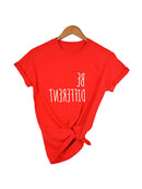 Be Different T-Shirts Lustiger Spruch T-Shirt Sommer Mode Hipster Slogan T-Shirts Damen Freizeit T-Shirts Camisetas Sommer Spruch Shirt