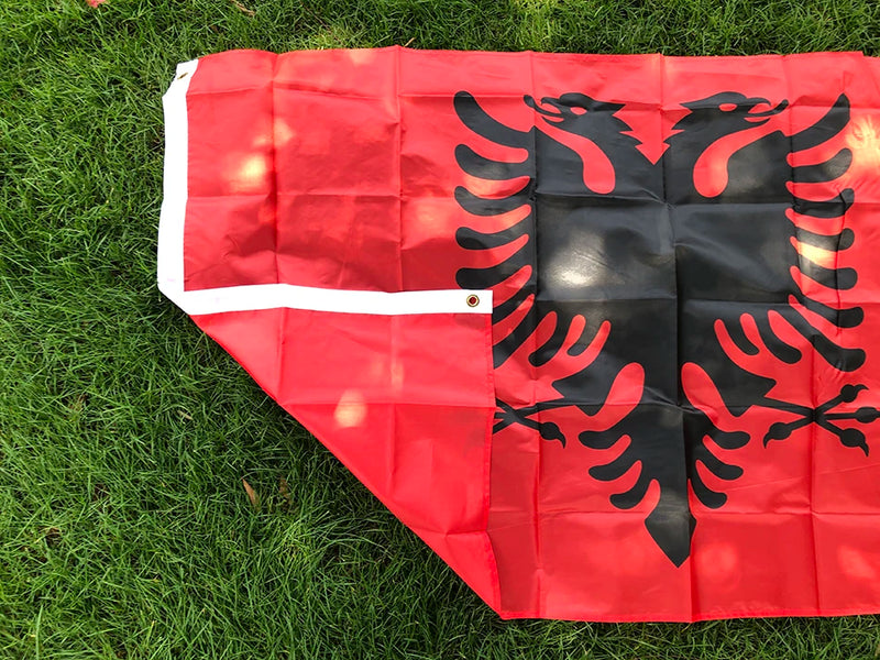 SKY FLAG Albania Flag 3x5 ft Flag of Albania 90x 150cm High Quality Double printed hanging Polyester Albania National Flag