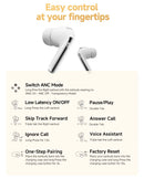 QCY MeloBuds Pro Adaptive Hybrid Active Noise Cancelling Wireless Earbuds 46dB Bluetooth 5.3 LDAC Hi-Res Audio 34H Earphones