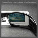 KDEAM Men's Fishing Sunglasses All Black Shades With Carrying Zipper Case 2024 New Arrivals