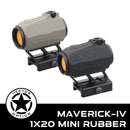 Vector Optics Maverick-IV 1x20 Mini Rubber Armored Reflex Sight Red Dot Scope Compact Size With IP67 For AK AR 15 .308 12GA