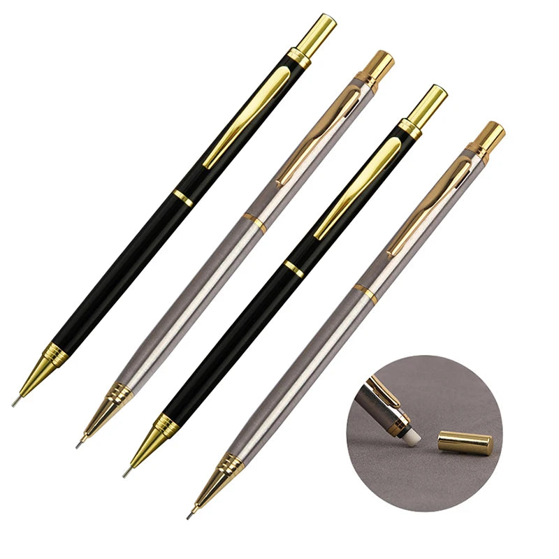 1 Pcs Mechanical Pencil Metal Press 0.5mm Student Pencil Drawing Surveying Office Stationery HIGH-END STUDENT PENCIL