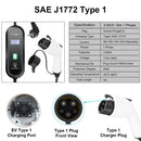 Teschev 3.5KW Adjustable EV Charger Wallbox 16A Portable EV Charging GBT China Type1 Type2 Standard Electric Vehicle Cars Schuko