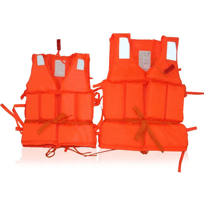 Orange Adult Childen Foam Flotation Swimming Life Jacket Vest With Whistle Boats Fishing Vest Swimming Drifting Vest