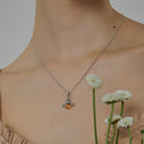 BAMOER Classic New 925 Sterling Silver Orange Wing Animal Bee Pendants fit  Bracelet for Women Accessories SCC035