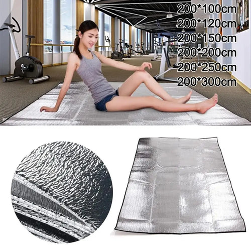 Thermische Isomatte Neue ultraleichte Zeltunterlage Reflektierende Wärme Picknick Strandmatte Wasserdichte Isolationsschaumfolienmatte Outdoor