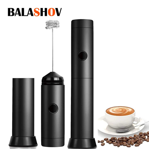 Elektrischer Milchaufschäumer, multifunktional, leistungsstark, Doppelspirale, Eierschläger, Haushalts-Milchmixer, Kaffee, Latte, Cappuccino, Küchengerät