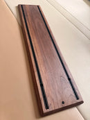 H20 North American Black Walnut Laptop Stand Modular Sliding Monitor Riser Ergonomic Desk Organizer for Computer & Notebook Base