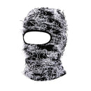 Balaclava Distressed Knitted Full Face Ski Mask for Men Women Beanies Hats Skullies Camouflage Winter Warm Bonnet Windproof Hats