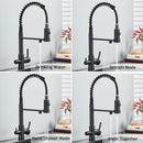 The Double Stream | Brass Kitchen Faucet With Built-In Water Filter