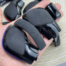 1PCS black baking paint with leather shift handle gear side cover DSG logo for VW Golf 6 7 R GTI Passat B7 B8 CC R20 Jetta MK6 G