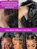 36 40 Inch Curly 13x4 Lace Frontal Human Hair Transparent 220 Density Deep Wave 13x6 Lace Front Wig Brazilian For Black Women