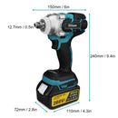 The Torque Surge | 520N.m Brushless Cordless Impact Wrench, 18V Kit