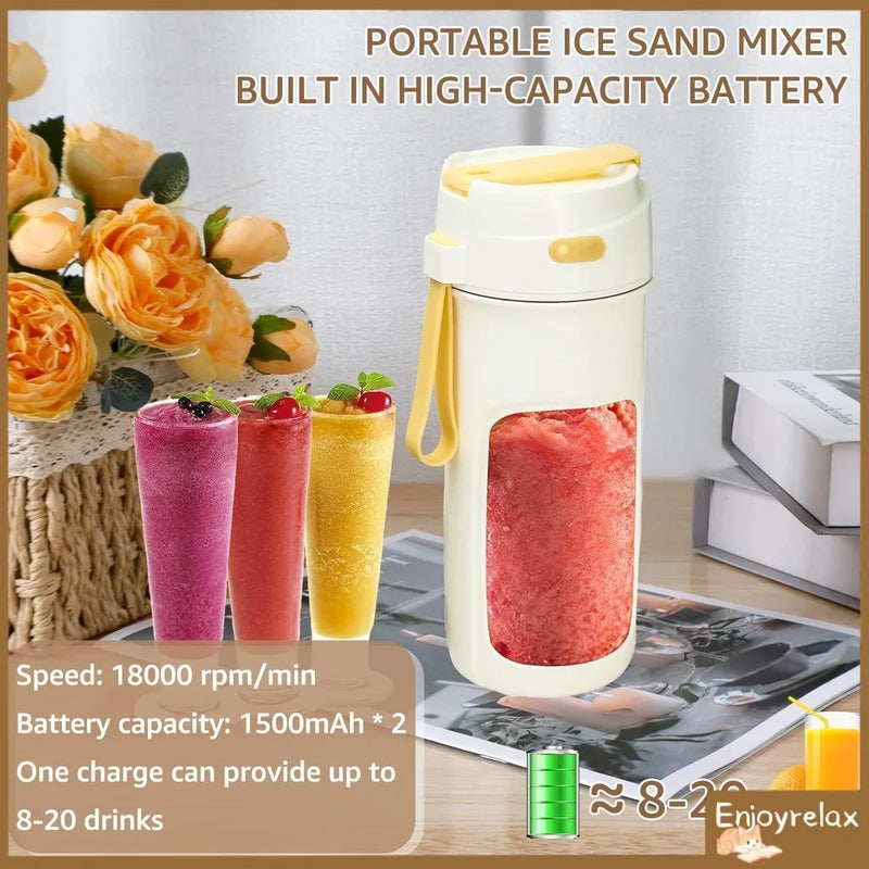 Rechargeable Mixers Fruit vegetable Juice Portable Juicer Cup Bottle Mini Fast Electric Blender Smoothie Ice Maker 10 Blades