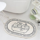 1pc Bath Mat Doormat Absorbent Carpets Entrance Mats Balcony Porch Area Rugs Living Room Bathroom Floor Mat For Tapis Shower