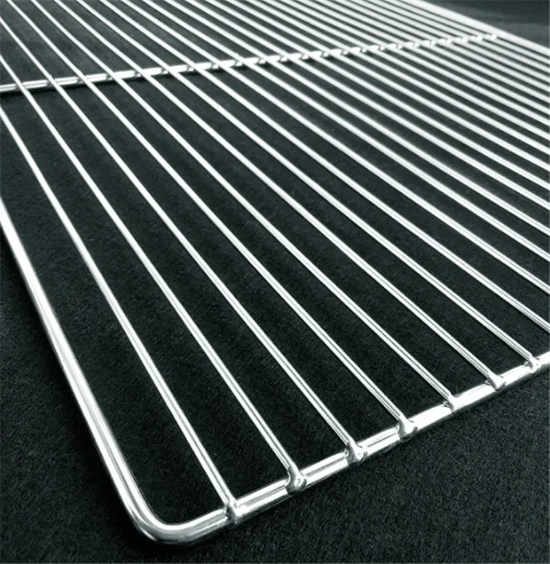 barbecue  bbq net square grid cooking square bbq grill stainless steel mesh Bar Baking Cooling Frame Fire Flat Chicken Duck Mesh