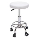 Adjustable Salon Chair with 360° Swivel Wheels 44-57cm Height Adjustable Hydraulic Rolling Rotating Stool for Home/Office/Bar