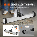 SucceBuy Rollbarer magnetischer Kehrbesen mit Rädern Schiebe-Magnetkehrer Großer Magnet-Aufheber Rasen Teleskop-Kehrbesen