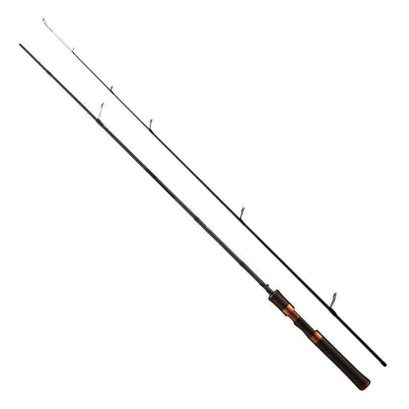 Wooden Handle L Spinning Lure Fishing Rod Fast Action Micro-Mouth Trout Rod 1.68m 1.8m 1.98m L.W 2-10g High Carbon Solf Pole