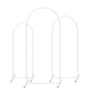 Wedding Arch Backdrop Stand Set of 3 Gold Metal Arch Backdrop Stand for Wedding Ceremony Baby Shower Birthday