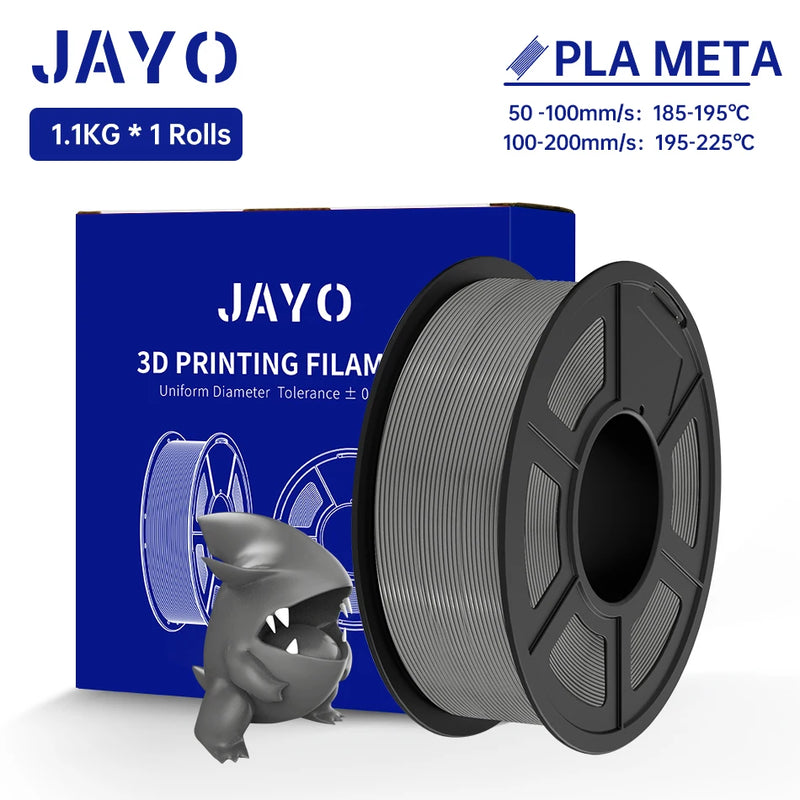 JAYO PLA Meta Filament 1.75mm 1.1KG PLA 3D Filament For FDM 3D Printer High Toughness 3D Printing Materials 100% No Bubble