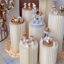 Paper Folding Cylinder Display Rack for Wedding Birthday Party Decor Dessert Table Cake Stand Home Ornaments Ramadan Decoration